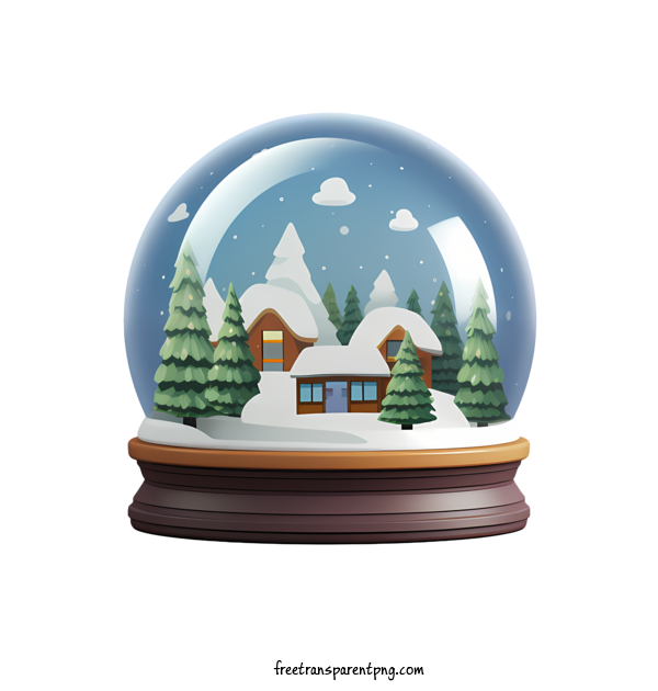 Free Christmas Snowball Christmas Snowball Winter House For Christmas Snowball Clipart Transparent Background