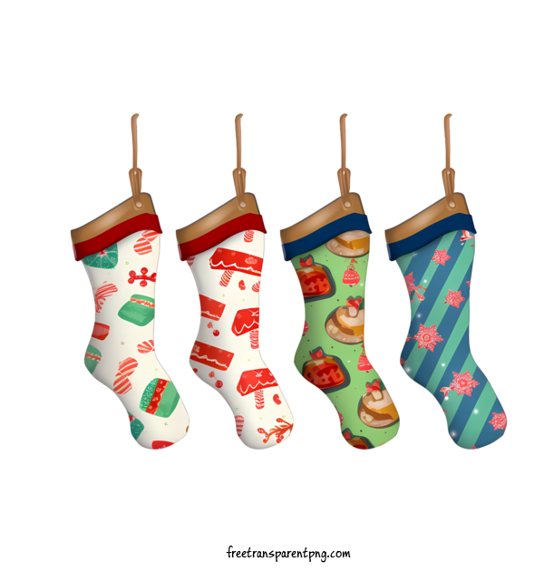 Free Christmas Stocking Christmas Stocking Christmas Socks Patterned Socks For Christmas Stocking Clipart Transparent Background