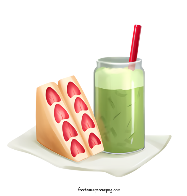 Free Food Cartoon Food Smoothie Strawberry For Cartoon Food Clipart Transparent Background