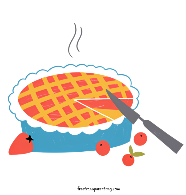 Free Food Cartoon Food Apple Pie Pie For Cartoon Food Clipart Transparent Background