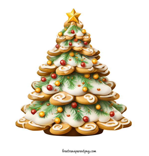 Free Christmas Christmas Cookies Gingerbread Christmas Tree For Christmas Cookies Clipart Transparent Background