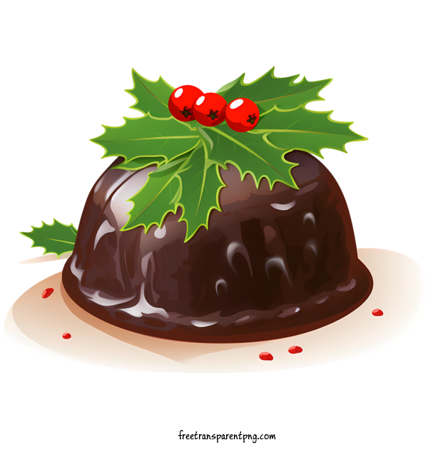 Free Christmas Pudding Christmas Pudding Chocolate Pudding Melted Chocolate For Christmas Pudding Clipart Transparent Background