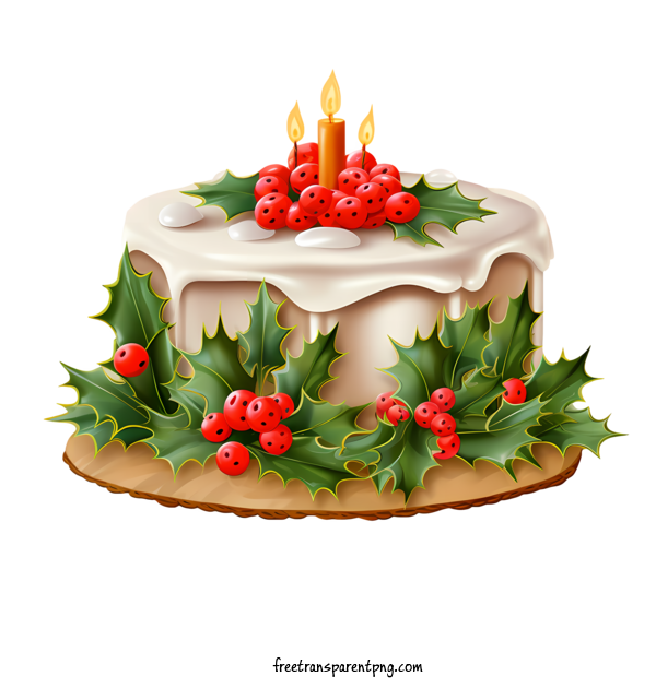Free Christmas Cake Christmas Cake Christmas Cake Holiday Dessert For Christmas Cake Clipart Transparent Background