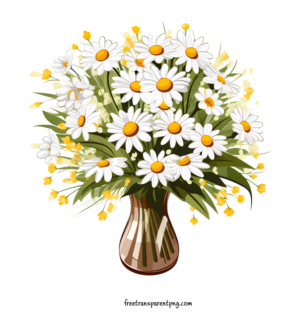 Free Daisy Flower Daisy Flower Bouquet Daisies For Daisy Flower Clipart Transparent Background