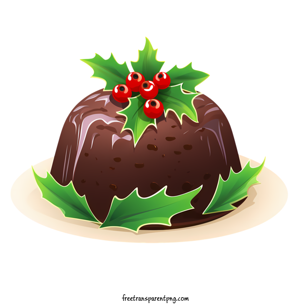 Free Christmas Pudding Christmas Pudding Chocolate Cake Mousse For Christmas Pudding Clipart Transparent Background