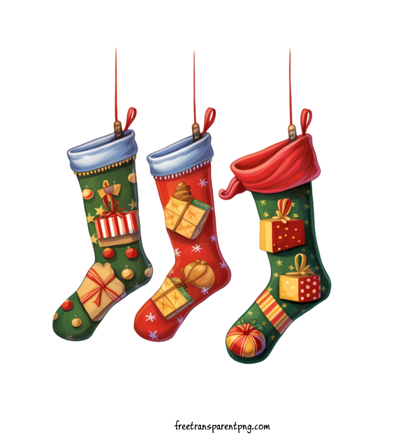 Free Christmas Stocking Christmas Stocking Christmas Socks Gift For Christmas Stocking Clipart Transparent Background