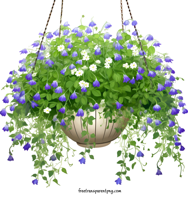 Free Hanging Plant With Pot Hanging Plant With Pot Blue Hanging For Hanging Plant With Pot Clipart Transparent Background