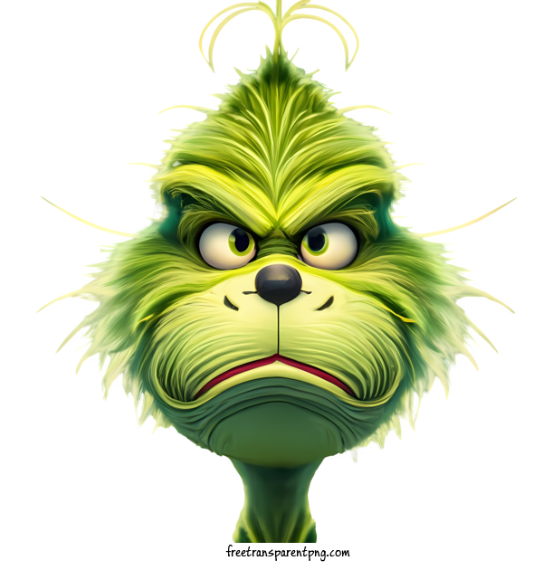 Free Christmas Grinch Christmas Grinch Grin Green Monster For Christmas Grinch Clipart Transparent Background