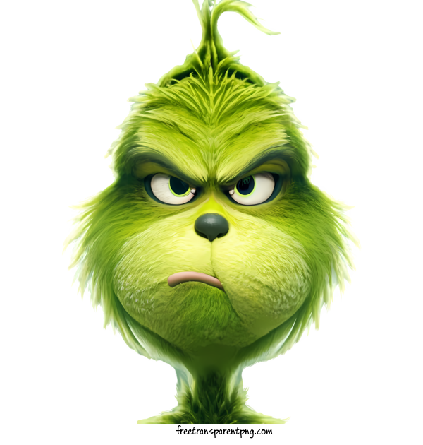 Free Christmas Grinch Christmas Grinch Sad Green For Christmas Grinch Clipart Transparent Background