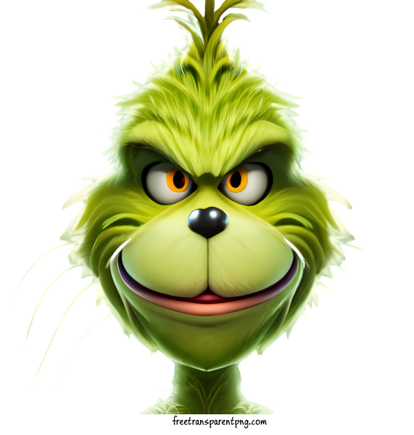 Free Christmas Grinch Christmas Grinch The Grin Green For Christmas Grinch Clipart Transparent Background