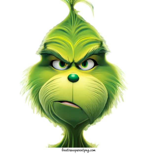 Free Christmas Grinch Christmas Grinch Grin Green For Christmas Grinch Clipart Transparent Background