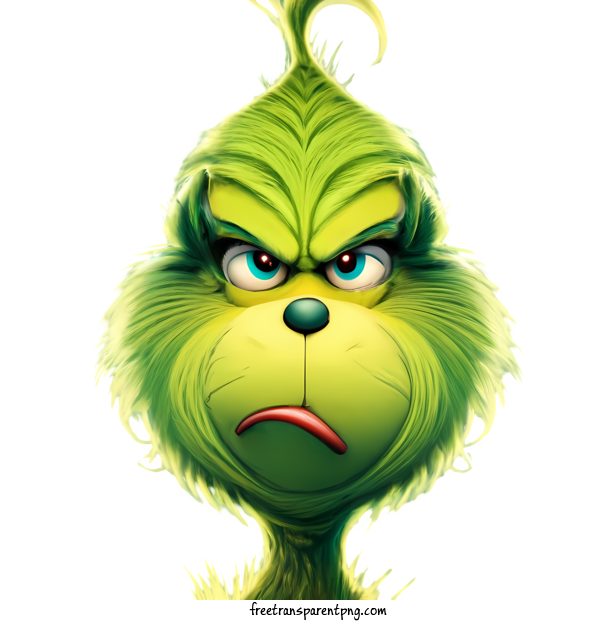 Free Christmas Grinch Christmas Grinch Grin Hairy For Christmas Grinch Clipart Transparent Background