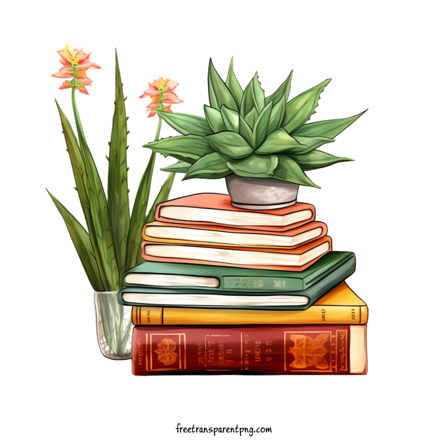 Free Aloe Vera Aloe Vera Book Potted Plant For Aloe Vera Clipart Transparent Background