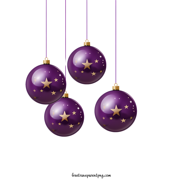 Free Christmas Christmas Ball Purple Bows For Christmas Ball Clipart Transparent Background