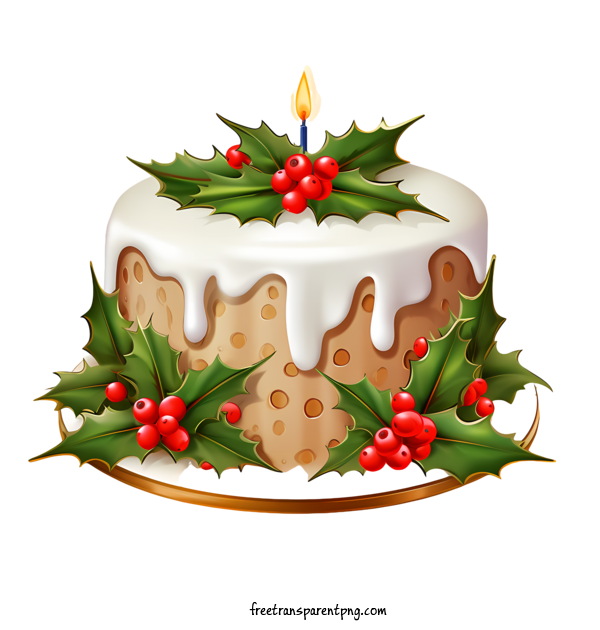 Free Christmas Cake Christmas Cake Cake Icing For Christmas Cake Clipart Transparent Background
