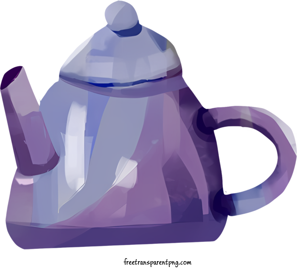 Free Kitchen Kitchen Teapot Purple For Kitchen Clipart Transparent Background