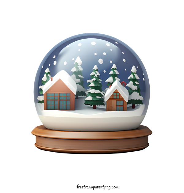 Free Christmas Snowball Christmas Snowball Snow Globe Christmas Village For Christmas Snowball Clipart Transparent Background