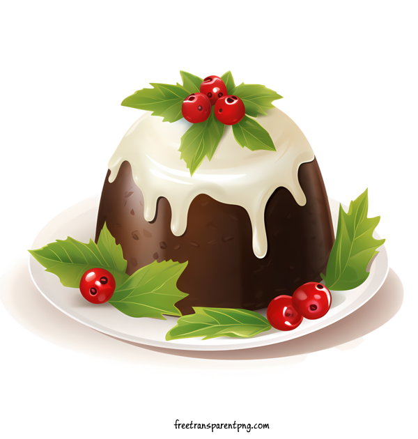 Free Christmas Pudding Christmas Pudding Chocolate Mousse Cake Holiday Dessert For Christmas Pudding Clipart Transparent Background