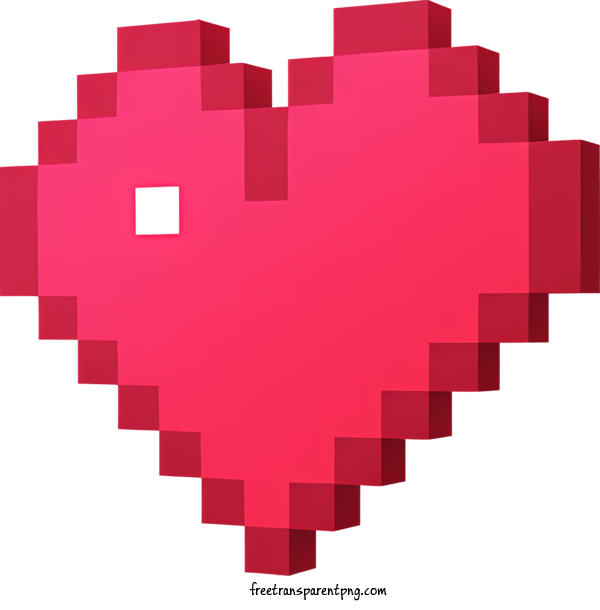 Free Heart Heart Pixel Heart For Heart Clipart Transparent Background
