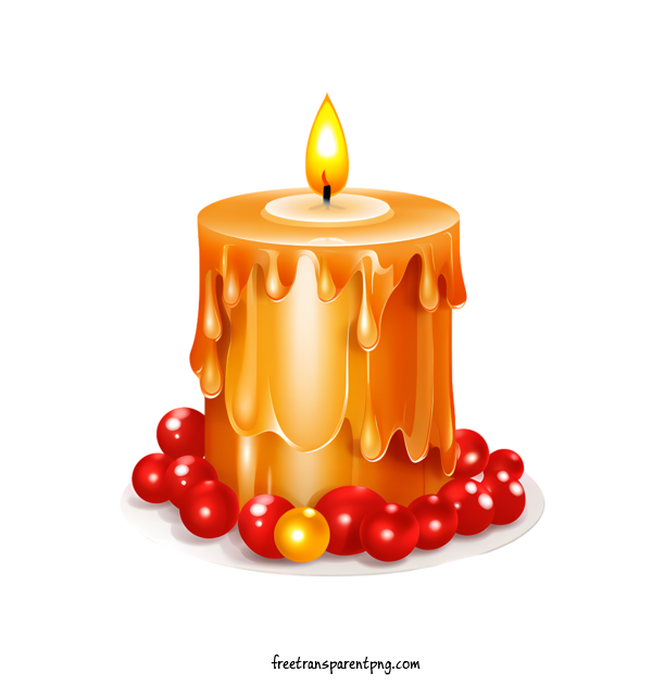 Free Christmas Christmas Candle Candle Wax For Christmas Candle Clipart Transparent Background