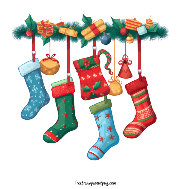 Free Christmas Stocking Christmas Stocking Christmas Stockings Holiday Decorations For Christmas Stocking Clipart Transparent Background