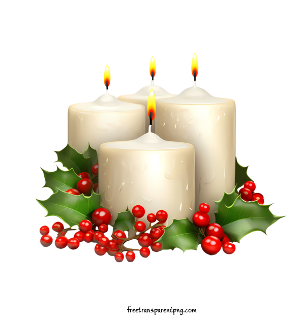 Free Christmas Christmas Candle Christmas Candles For Christmas Candle Clipart Transparent Background