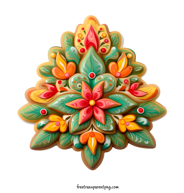 Free Christmas Christmas Cookies Floral Design Ornate For Christmas Cookies Clipart Transparent Background