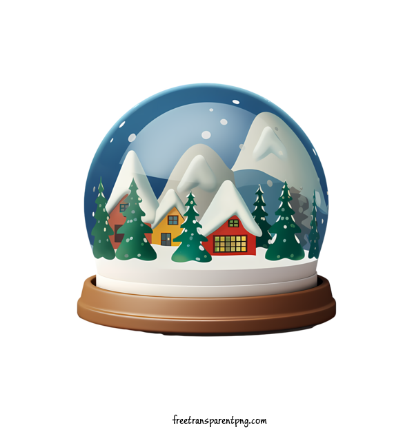 Free Christmas Snowball Christmas Snowball Village Snow For Christmas Snowball Clipart Transparent Background