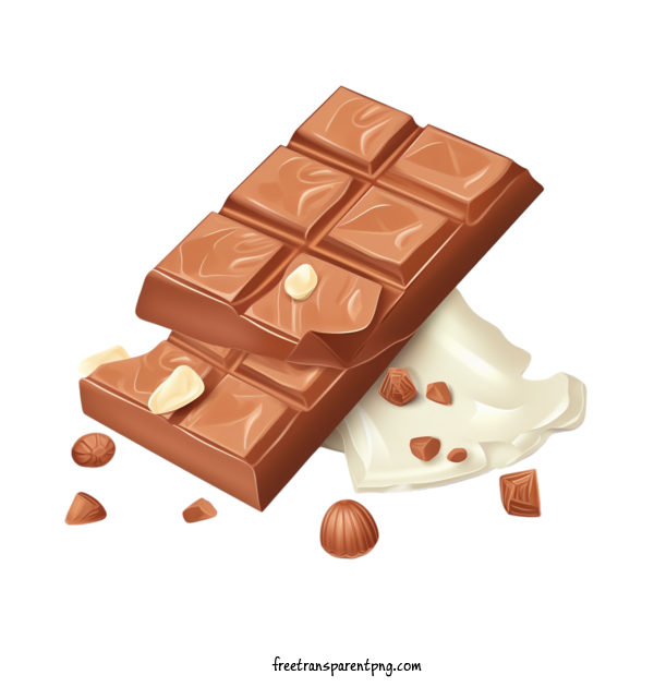 Free Milk Chocolate Milk Chocolate Chocolate Bite For Milk Chocolate Clipart Transparent Background