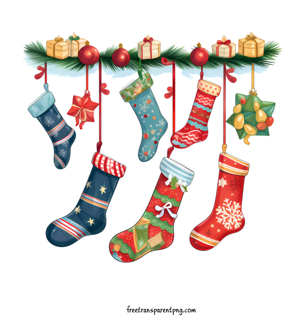 Free Christmas Stocking Christmas Stocking Stockings Christmas Gifts For Christmas Stocking Clipart Transparent Background
