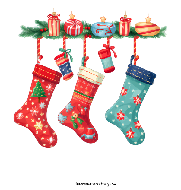 Free Christmas Stocking Christmas Stocking Christmas Socks Stockings For Christmas Stocking Clipart Transparent Background