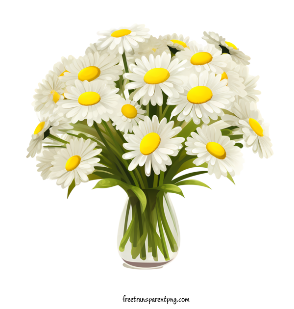 Free Daisy Flower Daisy Flower Daisies Vase For Daisy Flower Clipart Transparent Background