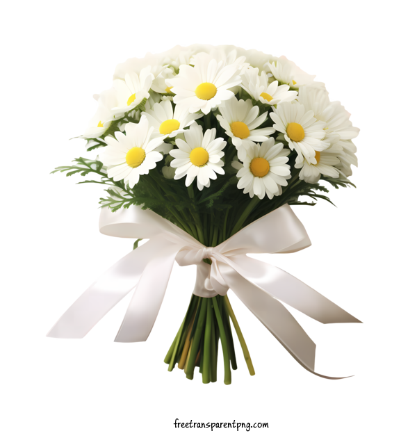 Free Daisy Flower Daisy Flower White Flowers Bouquet For Daisy Flower Clipart Transparent Background