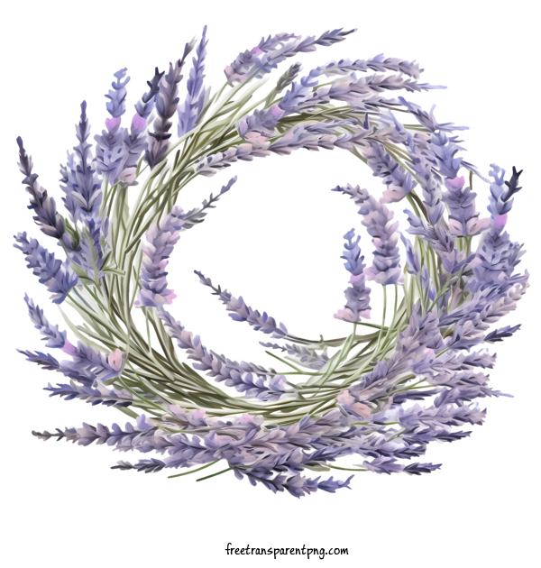 Free Lavender Wreath Lavender Wreath Lavender Wreath Floral Wreath For Lavender Wreath Clipart Transparent Background