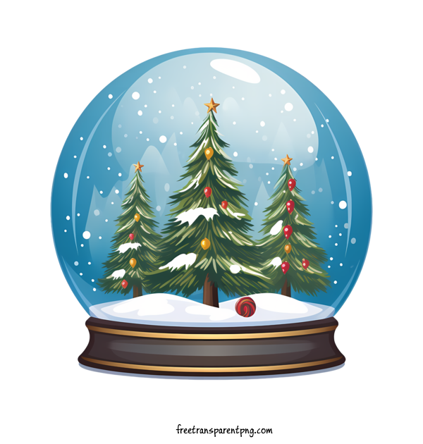 Free Christmas Snowball Christmas Snowball Snow Globe Christmas Trees For Christmas Snowball Clipart Transparent Background