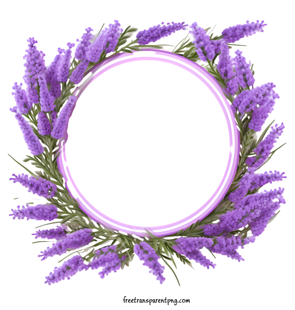 Free Lavender Wreath Lavender Wreath Purple Lavender For Lavender Wreath Clipart Transparent Background