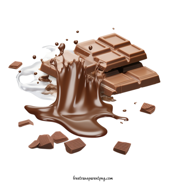 Free Milk Chocolate Milk Chocolate Chocolate Melted Chocolate For Milk Chocolate Clipart Transparent Background