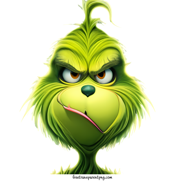 Free Christmas Grinch Christmas Grinch Grin Green For Christmas Grinch Clipart Transparent Background