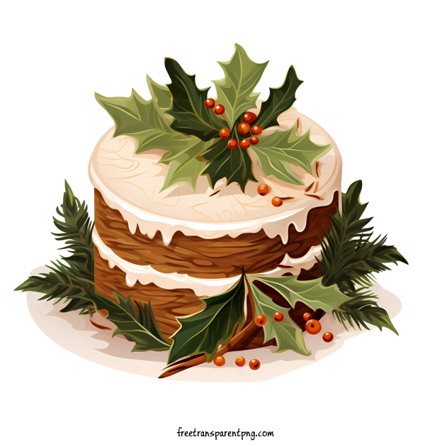 Free Christmas Cake Christmas Cake Cake Christmas For Christmas Cake Clipart Transparent Background