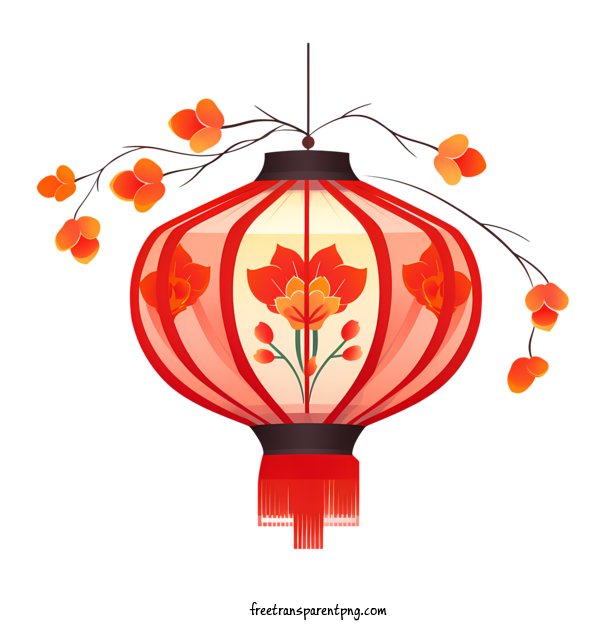Free Chinese Lantern Chinese Lantern Flower Lantern For Chinese Lantern Clipart Transparent Background