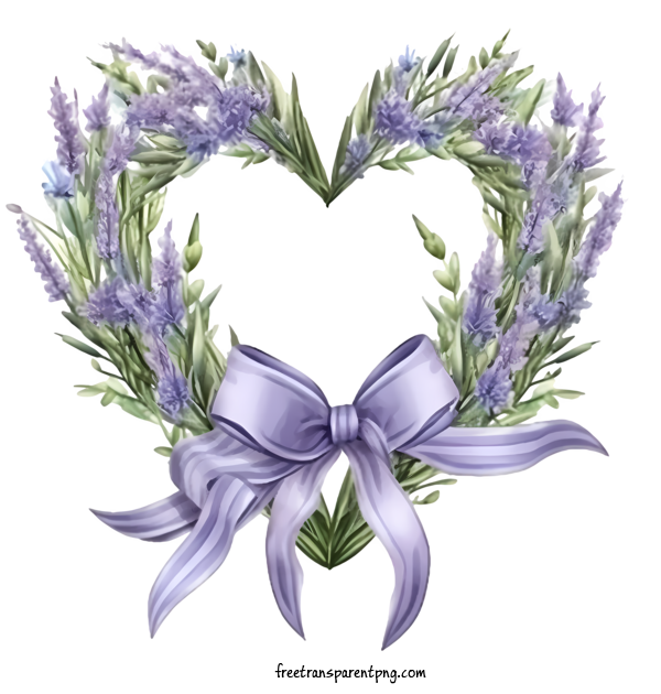 Free Lavender Wreath Lavender Wreath Lavender Wreath For Lavender Wreath Clipart Transparent Background