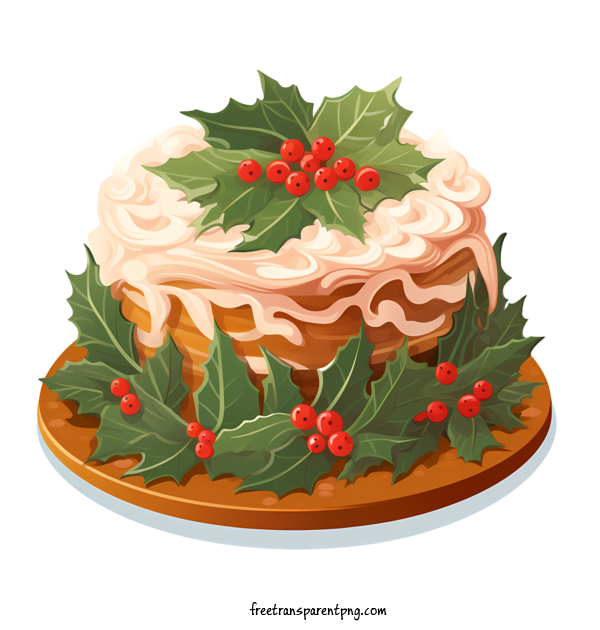 Free Christmas Cake Christmas Cake Christmas Cake Festive For Christmas Cake Clipart Transparent Background