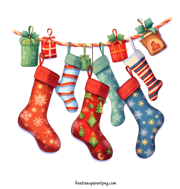 Free Christmas Stocking Christmas Stocking Christmas Socks Gift Socks For Christmas Stocking Clipart Transparent Background