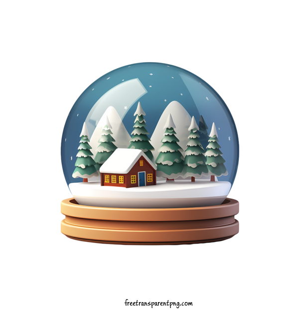Free Christmas Snowball Christmas Snowball Snow Globe Winter Landscape For Christmas Snowball Clipart Transparent Background
