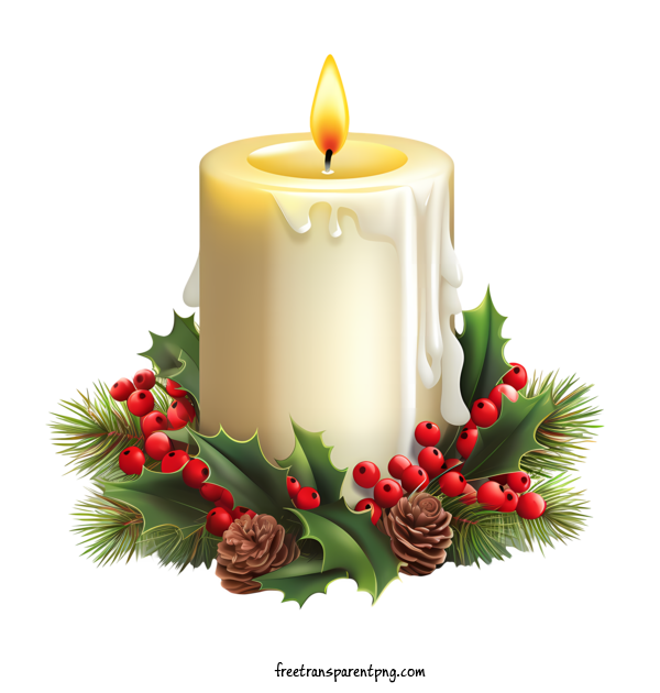 Free Christmas Christmas Candle Christmas Candle For Christmas Candle Clipart Transparent Background