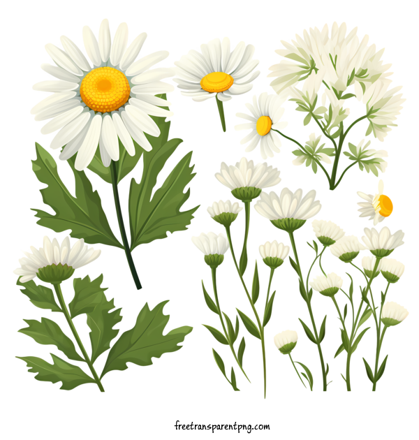 Free Daisy Flower Daisy Flower White Daisies For Daisy Flower Clipart Transparent Background