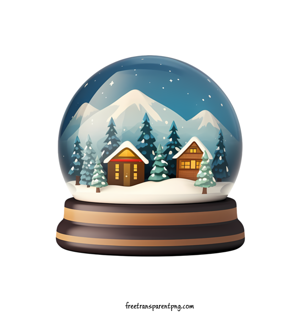 Free Christmas Snowball Christmas Snowball Christmas Village Snow Globe For Christmas Snowball Clipart Transparent Background