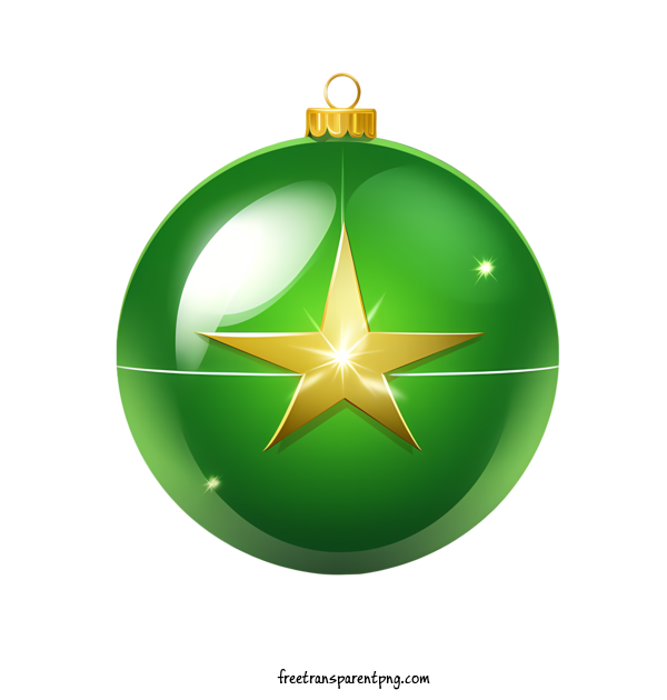 Free Christmas Christmas Ball Green Christmas Ornament For Christmas Ball Clipart Transparent Background