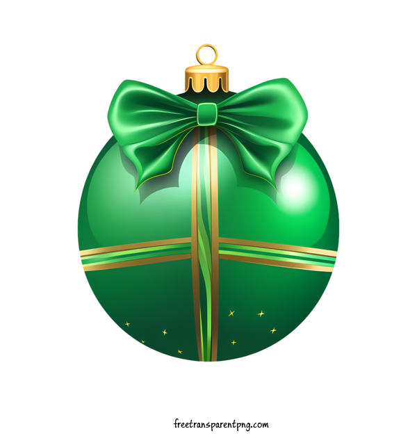 Free Christmas Christmas Ball Green Christmas Ornament For Christmas Ball Clipart Transparent Background