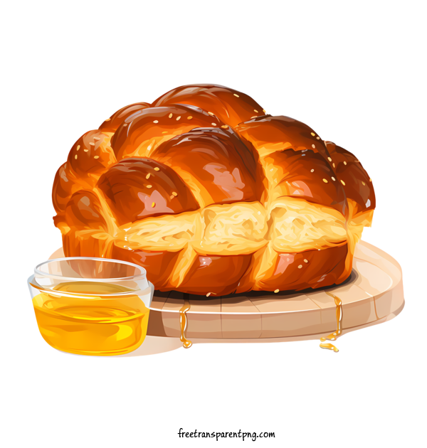 Free Challah Bread Challah Bread Bread Braided For Challah Bread Clipart Transparent Background